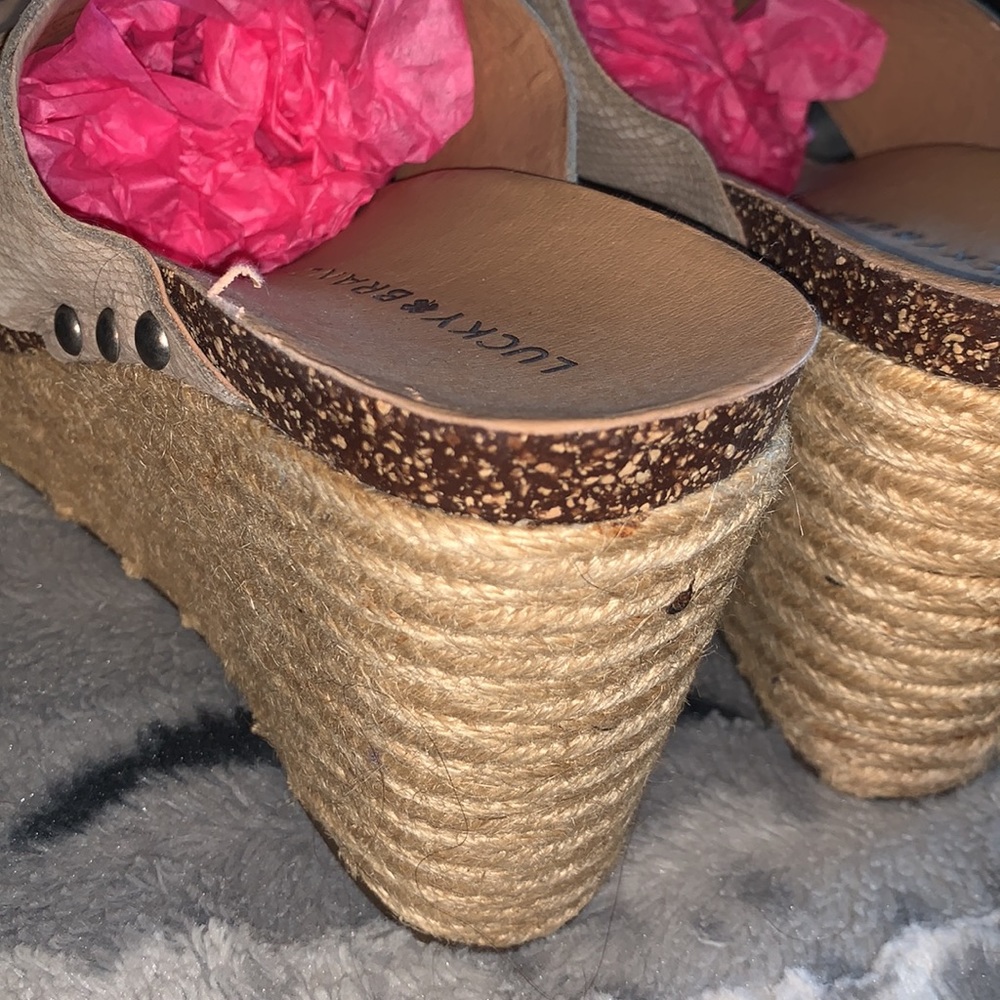 Lucky Brand Leather LK-Neeka Platform Wedge — 8 - Picture 8 of 15